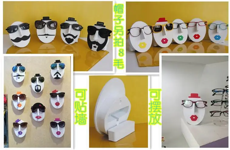 

Модные солнцезащитные очки EVA в Корейском стиле, держатель для очков, демонстрационная Подставка под очки, липкий органайзер для очков