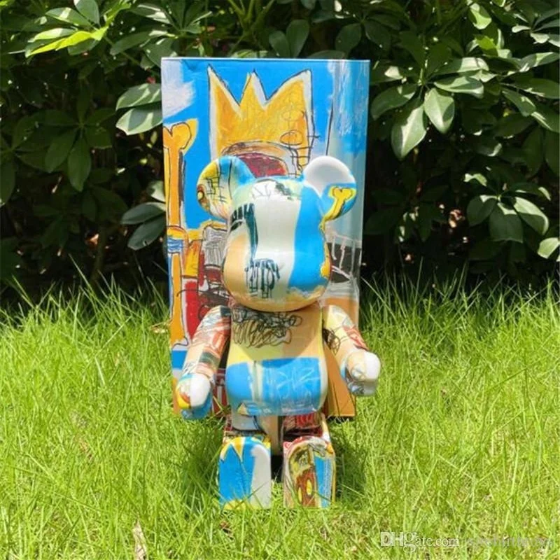 

400% Bearbrick 28CM The robot Fashion bear Chiaki figures Toy For Collectors Art Work model toys home decoration accessories