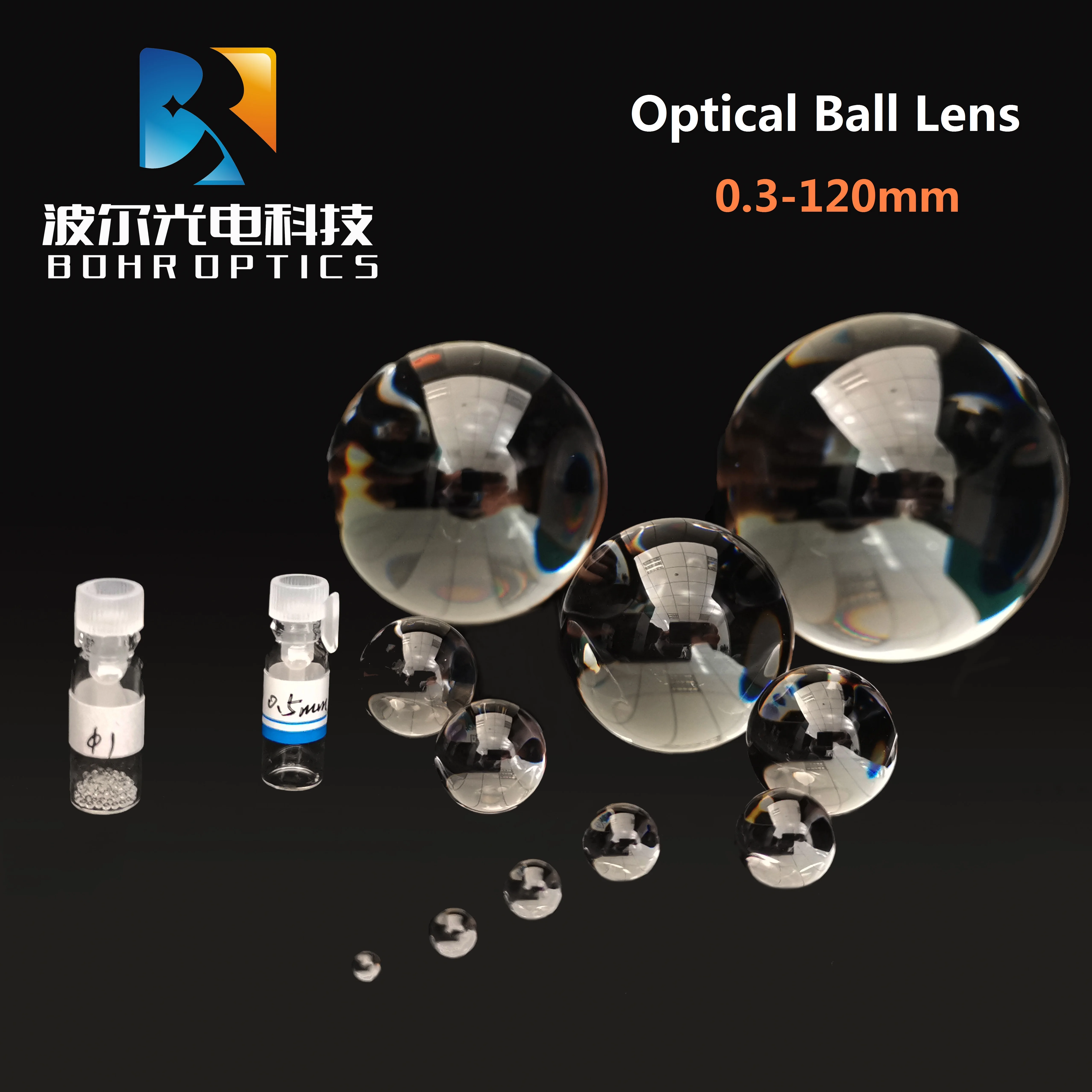 

High Precision Optical Ball lens H-K9L(N-BK7) glass led co2 laser Telescope Fiber Optic Endoscope Objective Lenses