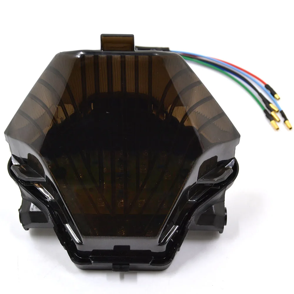 Встроенный светодиодный задний фонарь для мотоцикла тормозной сигнал поворота