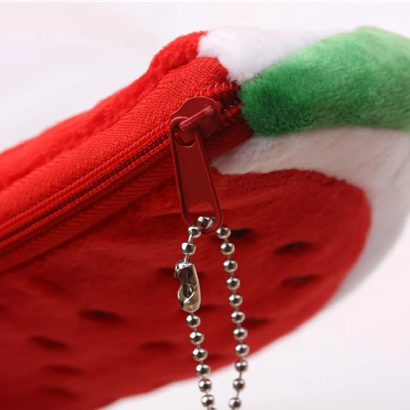 

20Cm Approx Pocket Plush Make Up Bag Purse Wrist Coin Wallet Pouch Cartoon Cute Watermelon Cosmetic Bag Stationery Bag
