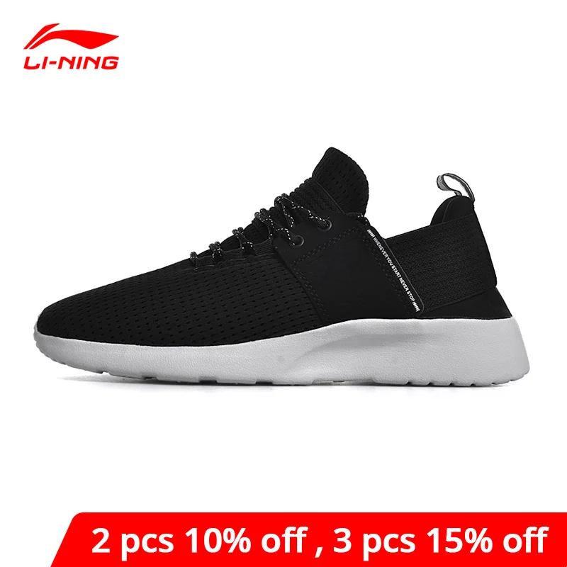 Мужские кроссовки Li Ning удобные с дышащей подкладкой для активного отдыха и пробежек GLKN025 YXB178|Обувь ходьбы| |