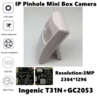 Объектив T31N + GC2053 IP коробка для мини-камеры, все цвета, 3,7 мм, фильтр 650 нм, 3MP 2304*1296, обнаружение движения H.265, Onvif