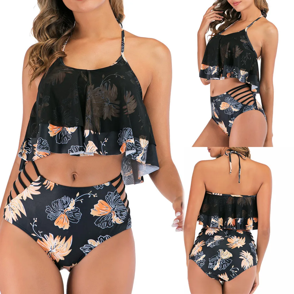 Новинка 2020 Женский комплект нижнего белья с ремешком комбинированное цветочное