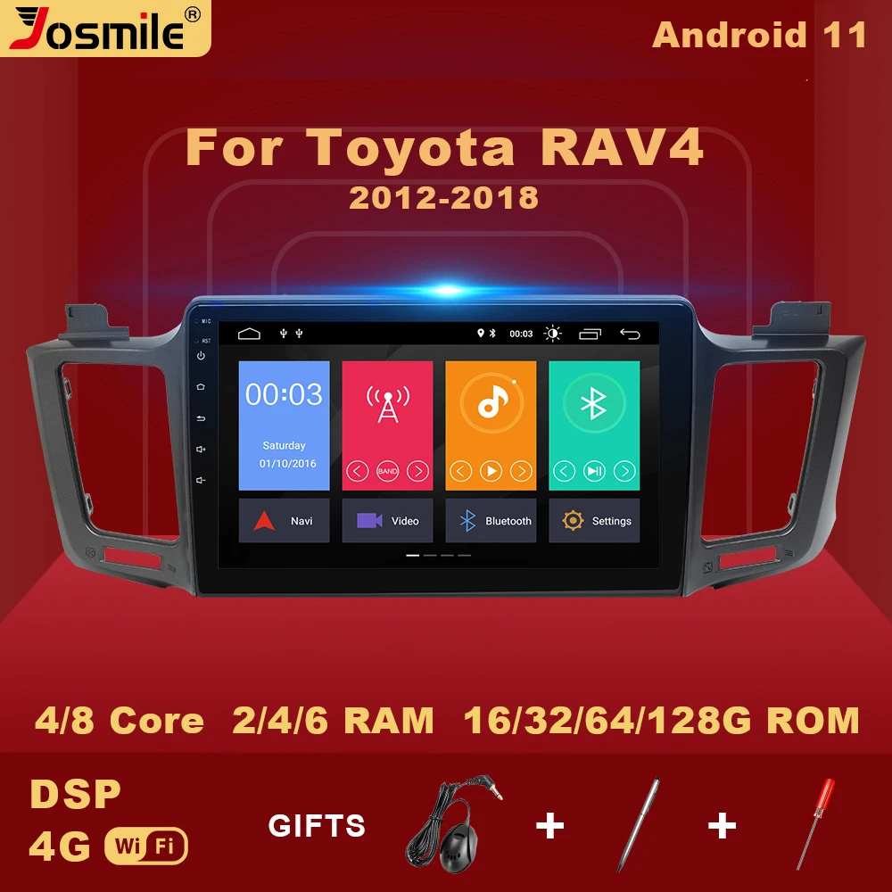 

2 Din Android 11 Car Radio For Toyota RAV4 Rav 4 2012 2013 2014 2015 2016 2017 2018 Multimedia Player Auto Carplay V1 AI Voice