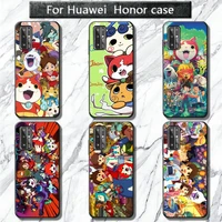 tv yo kai watch cartoon phone case for huawei honor 30 20 10 9 8 8x 8c v30 lite view 7a5 7inch 5a play