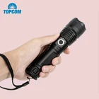 Мощсветильник 10 Вт 5-режимный фонарь TOPCOM, фонарь с аккумулятором, индикатор масштабирования, тактисветильник фонарь для кемпинга, рыбалки, охоты