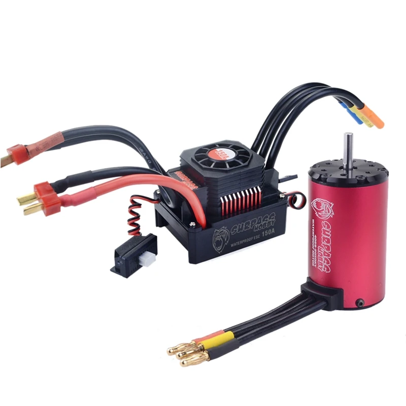 

SURPASS HOBBY KK Waterproof Combo 4068 2050KV Brushless Motor with 150A Brushless ESC for 1/8 RC Drift Racing Car
