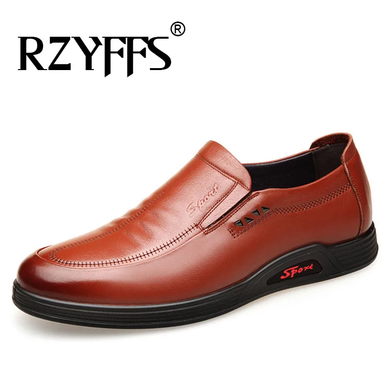 

Men Leather Flats Loafers Driving Non-slip Shoes Men Genuine leather Casual Soft Dady Lazy Shoes Men Zapatos Hombre shoes A52-56