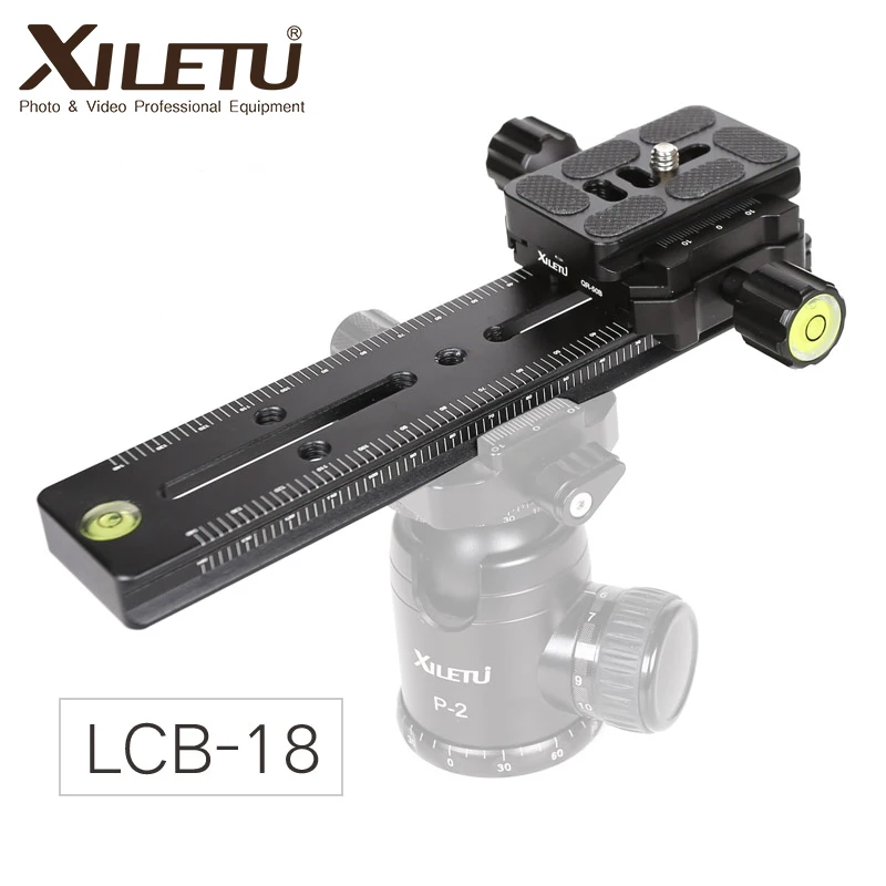 XILETU LCB-18B трек Долли слайдер фокусировка фокус рельс ползунок и зажим и qr-пластина Meet Arca Swiss для DSLR камеры Canon