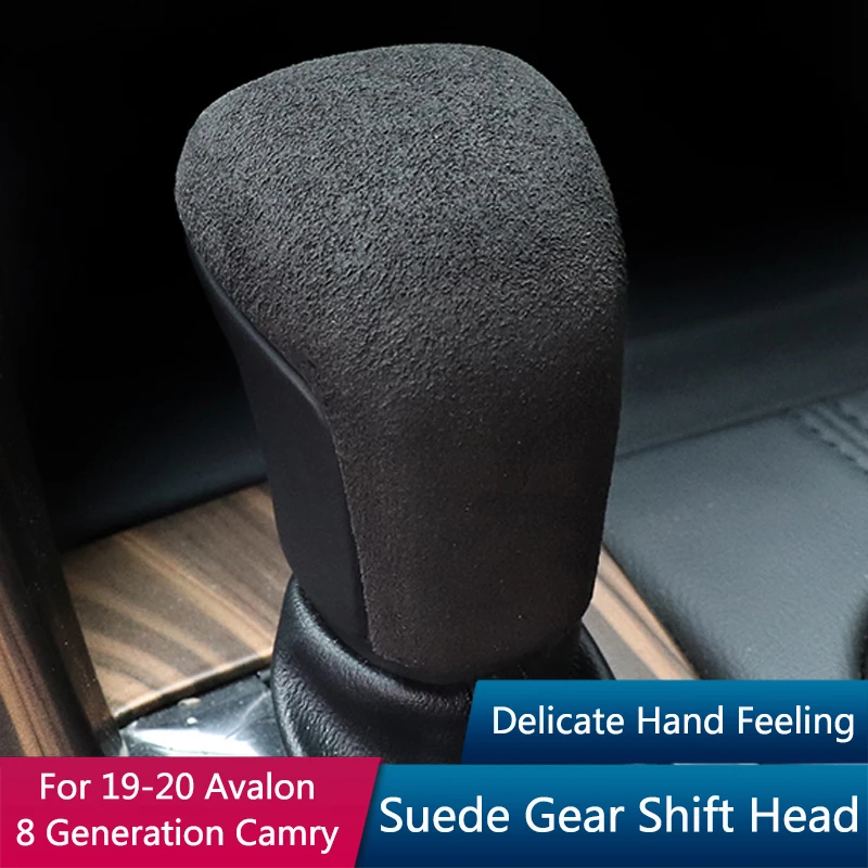 

TAJIAN Алькантара замша ручка переключения рулевого механизма автомобиля головные уборы крышка чехол Аксессуары для Toyota Camry 2018 Avalon 2019 2020