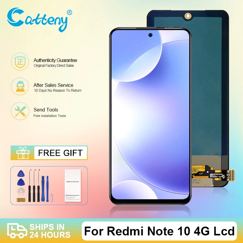 

Wholesale For Xiaomi Redmi Note 10 4G Lcd Note 10S Display With Touch Panel Glass Screen Digitizer Assembly Free Shipping