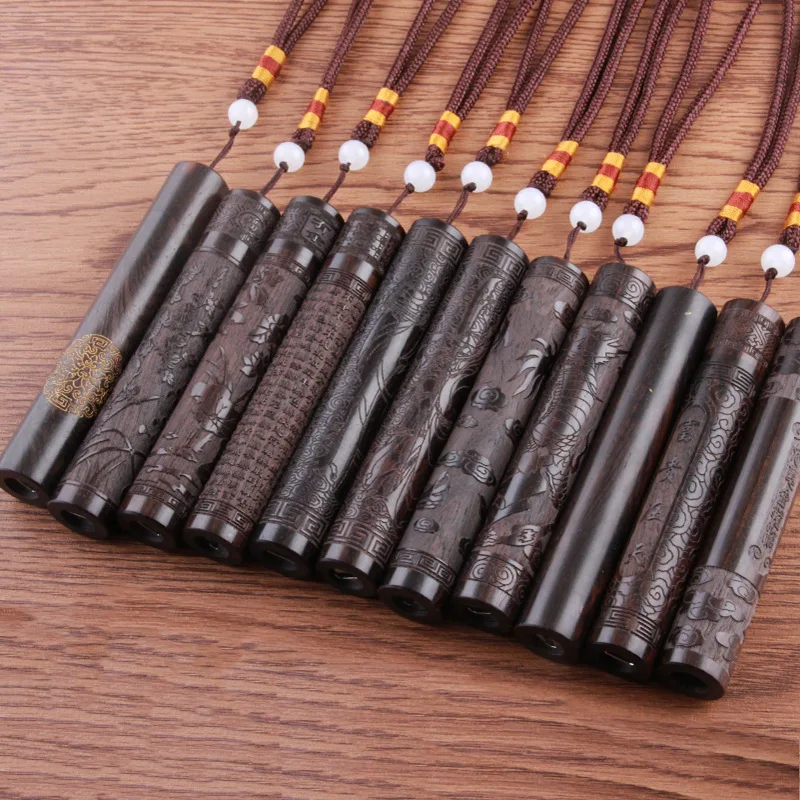 Китайский стиль USB Зажигалка деревянная Электронная подвеска перезаряжаемая