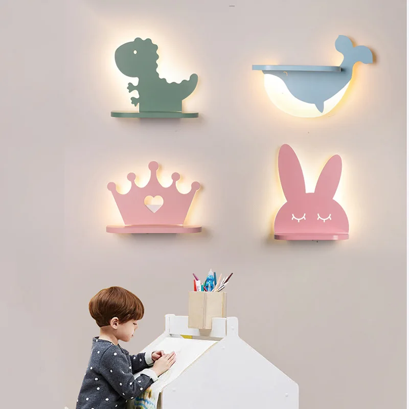 Приглушаемая настенная лампа в форме животного светодиодный светильник виде