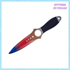 Деревянный скелетный нож MASKBRO. Мраморный градиент.