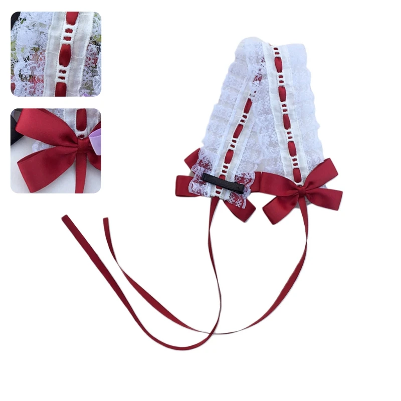 Женская сетчатая обруч с бантом милая ленточная повязка на голову девушка аниме