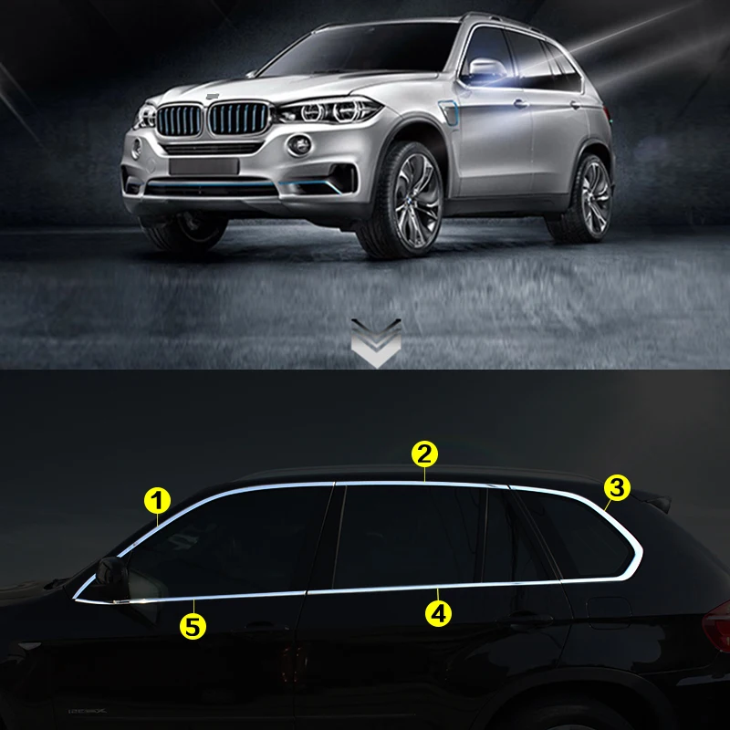 10 шт. хромированная рамка для BMW X5 2008-2013 | Автомобили и мотоциклы