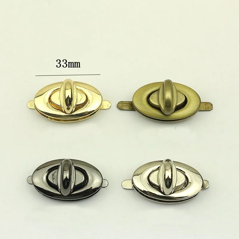 10 шт. 33x19 мм овальные винтовые застежки в форме яйца, сделай сам, сумочка, клатч, кошелек, защелка, защелка, фурнитура, кожаные аксессуары