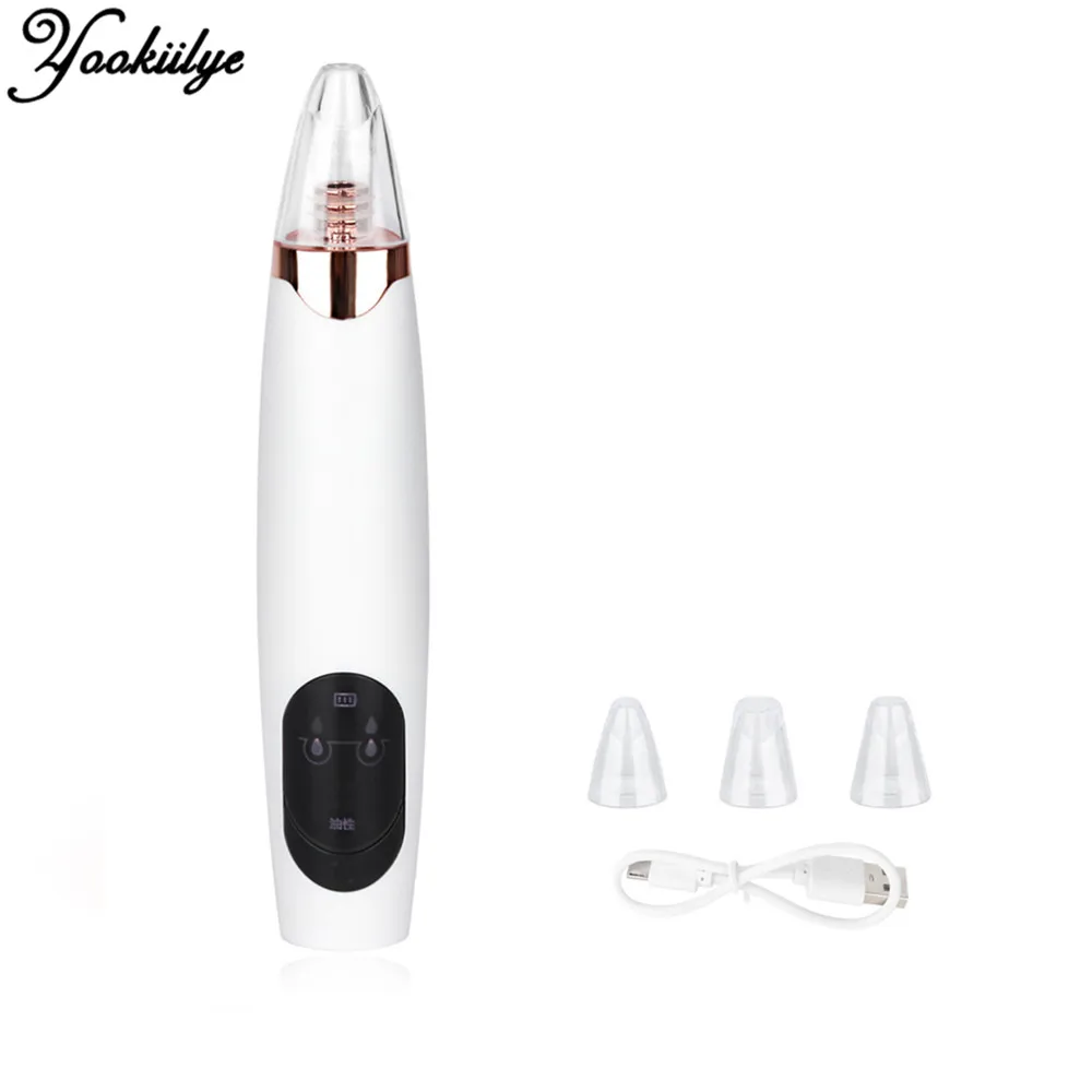 Electric Face Nose Vacuum Blackhead Pore Remover Suction Blackhead Pimple Acne Remover Cleaner with 6 tips Facial Skin Care Tool facial cleaner usb rechargeable blackhead remover face pore vacuum skin care acne pore cleaner pimple vacuum suction facial tool