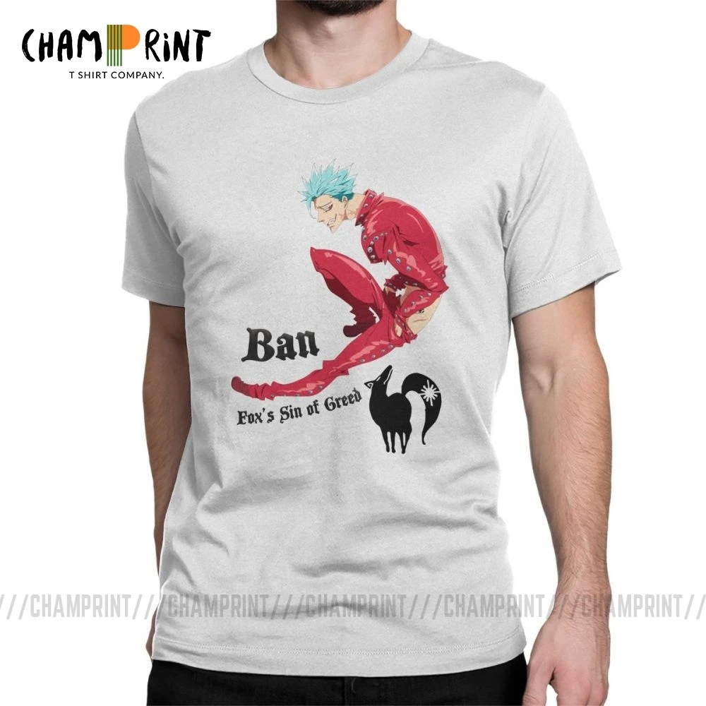 Мужская футболка с круглым вырезом The Seven Deadly Sins Повседневная 4XL 5XL 6XL | одежда