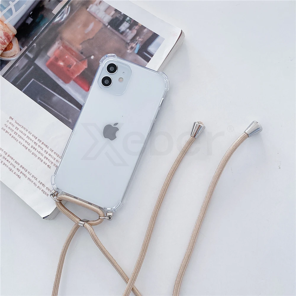 Прозрачный противоударный чехол для телефона iPhone 13 12 11 Pro Max XS XR X Mini 6 6S 8 7 Plus SE с