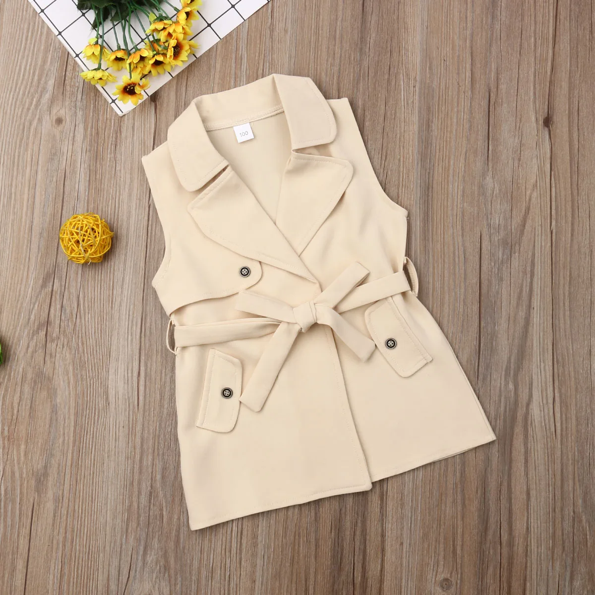 Летняя одежда для малышей Детская девочек Футболка с галстуком бабочкой на талии