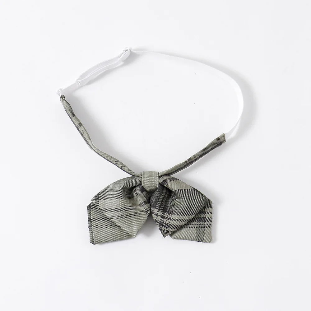 Женская плиссированная юбка в японском стиле клетчатая с высокой талией макарон