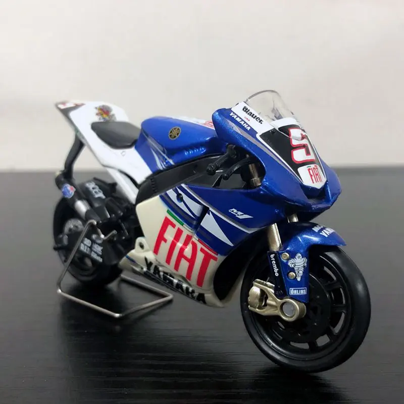 Newray 1/18 масштаб гоночный мотоцикл YAMAHA M1 #5 отлитый под давлением металлический