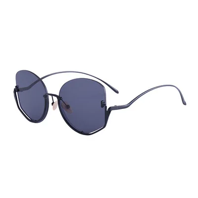 

Sunglasses For Teen Girls Semi-Rimless Sunglasses Leisure And Fashion Sweet Street Photography Japanese And Korean Style 2021