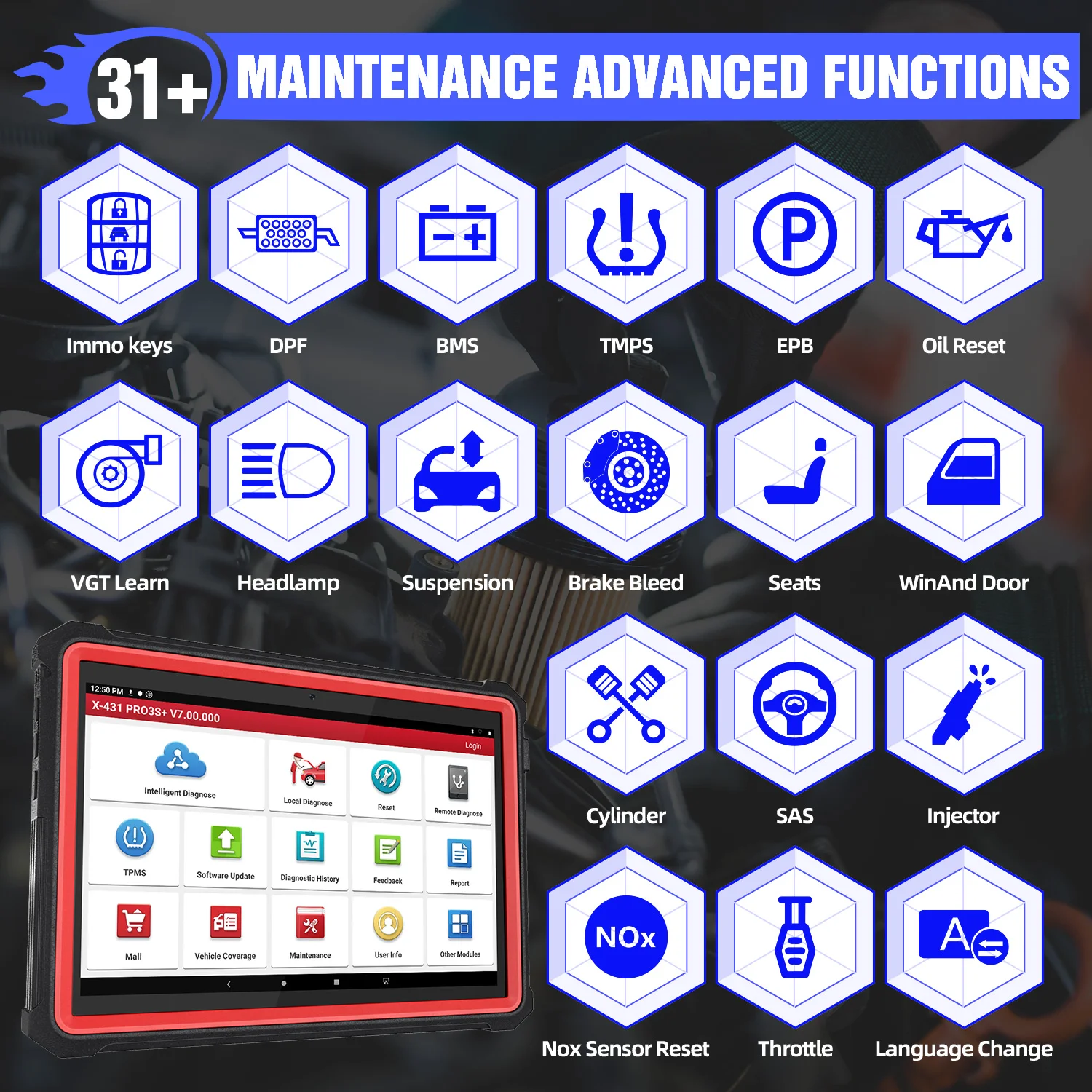 LAUNCH X431 Pro3s + Plus 10 1 &quotАвтомобильный OBD2 диагностический инструмент автомобильный OBD