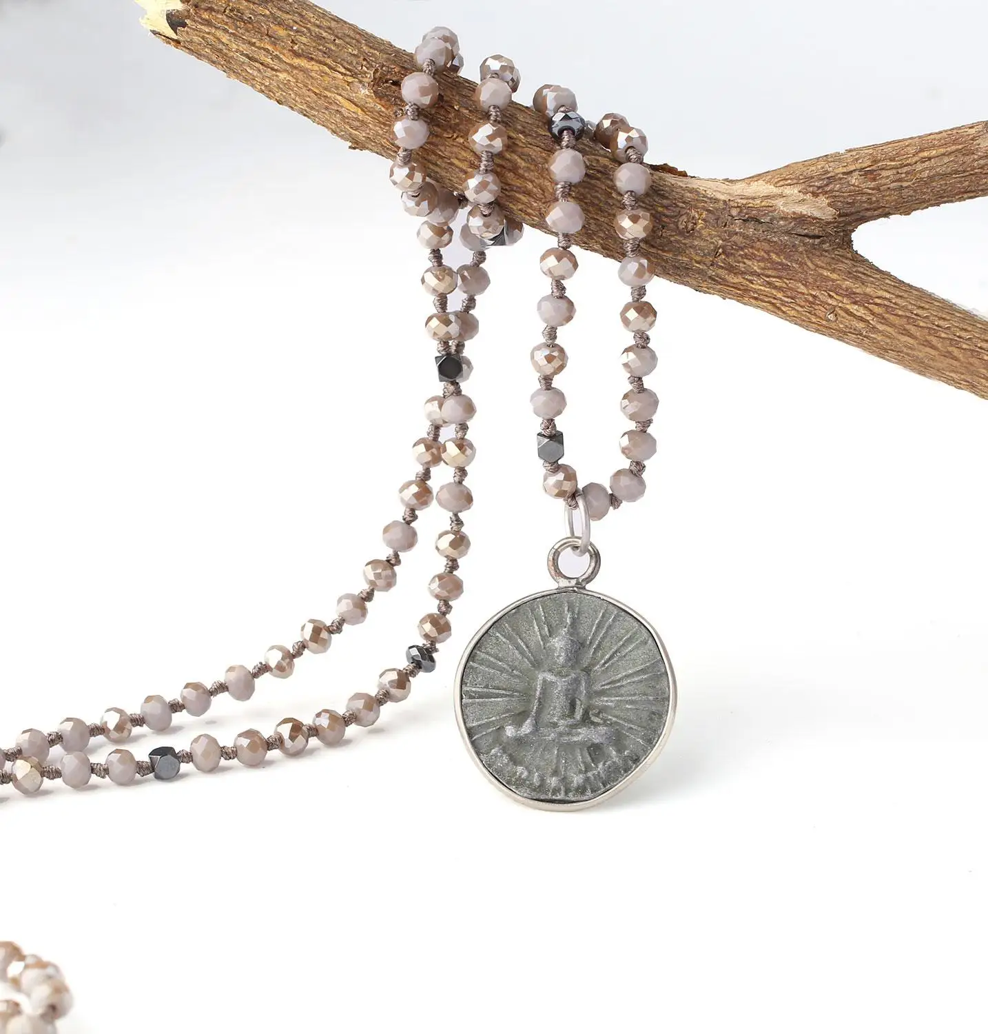 Ожерелье KELITCH Boho ювелирное изделие резной кулон Будды счастливый амулет ожерелье