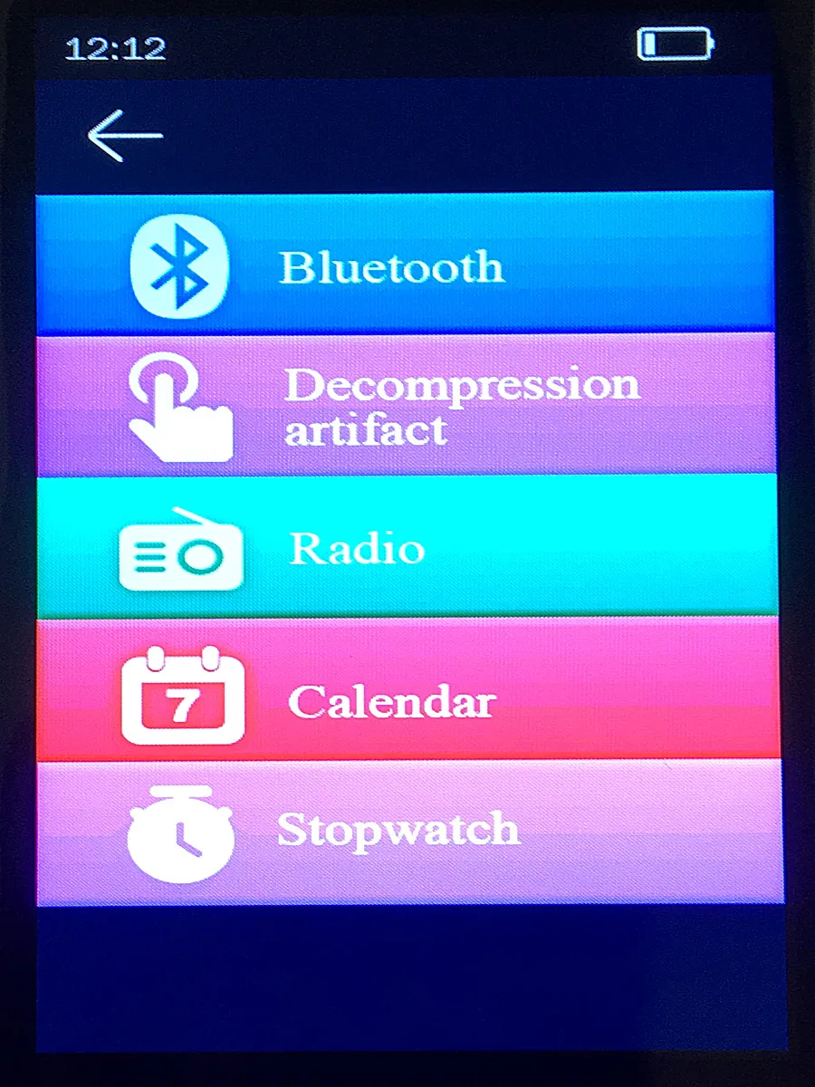Mahdi металлический портативный Bluetooth MP4 MP3 музыкальный плеер fm-радио HD сенсорный экран Поддержка TF секундомер мини MP4 плеер динамик