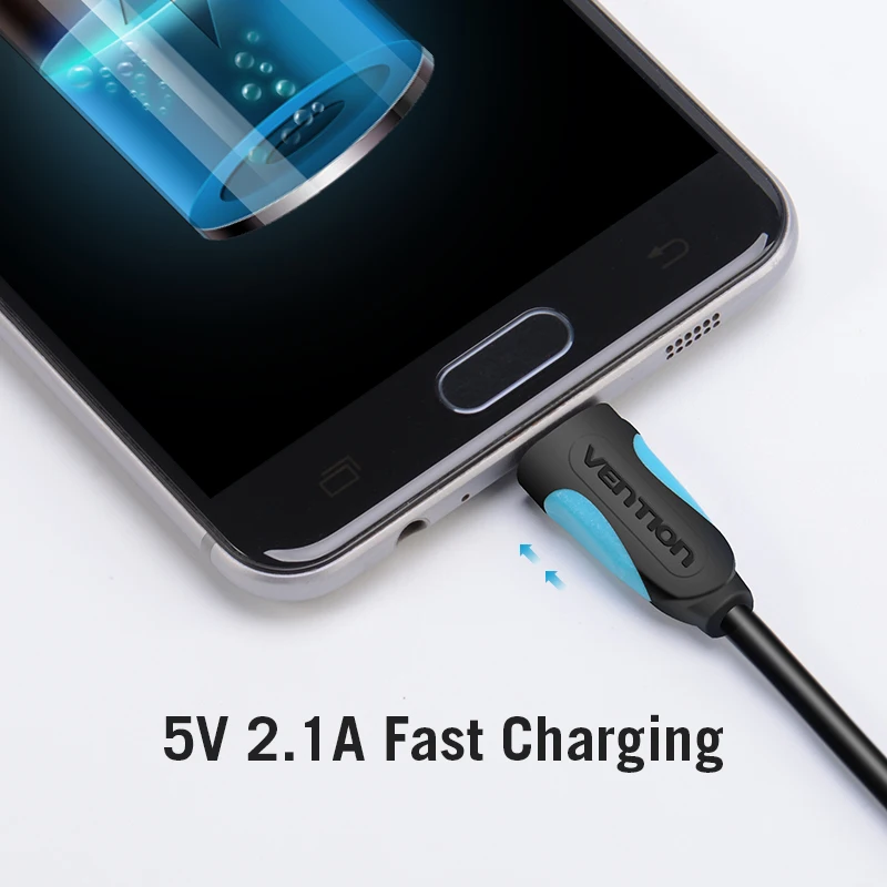 Кабель Micro USB Vention 2 А кабель для быстрой зарядки и передачи данных планшетов Samsung