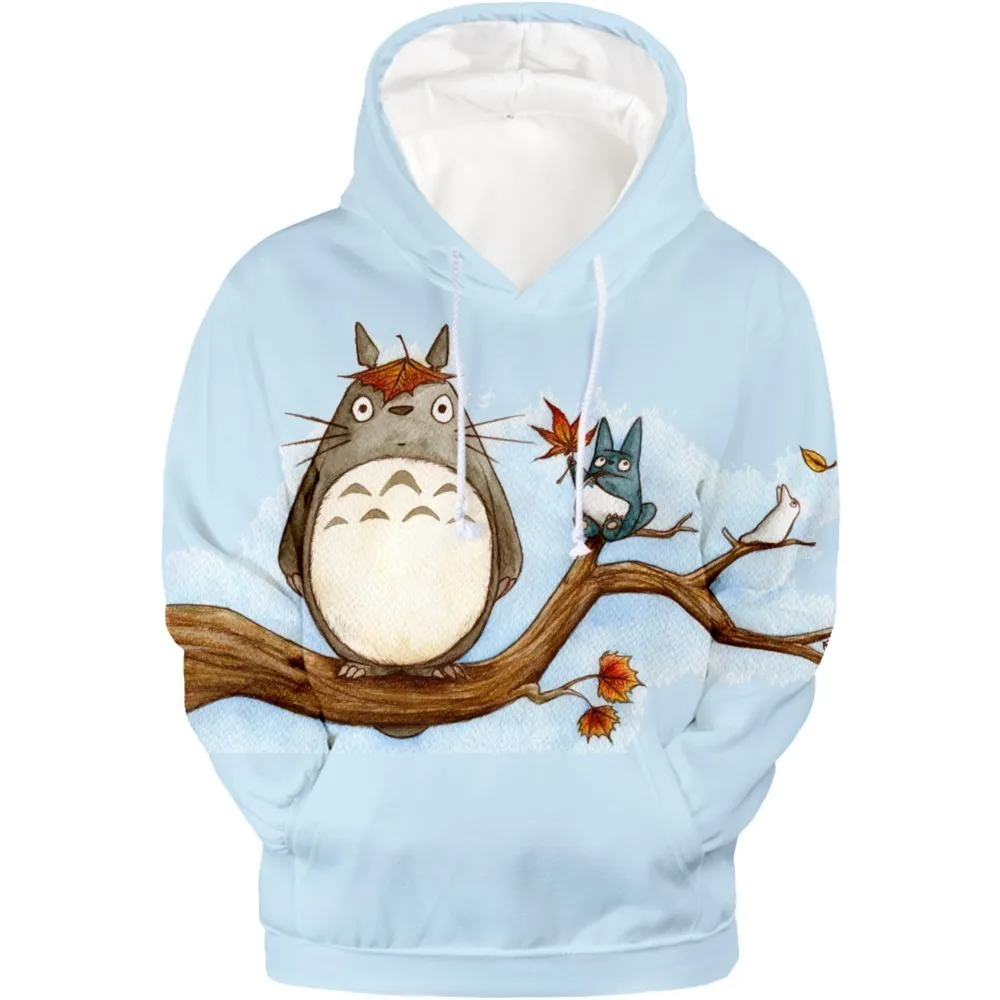 Толстовка с капюшоном Totoro 3D свитшоты пальто анимацией мужской/женский осенний