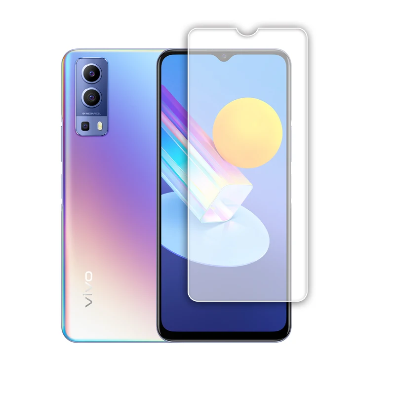 2 uds vidrio templado para Vivo Y72 5G vidrio para Vivo Y72 5G Protector de pantalla de pel&iacute;cula de vidrio para Vivo Y72 5G-0
