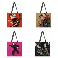 ladies handbags cartoon anime printing bags casual handbags ladies shoulder bags foldable shopping bags outdoor handbags