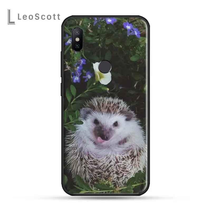 

Cute little hedgehog Phone Case For Xiaomi Redmi note 4 4X 8T 9 9s 10 K20 K30 cc9 9t pro lite max