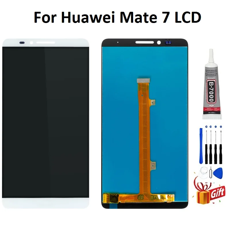 ЖК-дисплей для Huawei Mate 7 сенсорный экран MT7 дигитайзер в сборе с цифровым