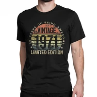 mens 50 year old gifts vintage 1971 limited edition 50th birthday t shirt pure cotton camisa streetwear tees birthday t shirts
