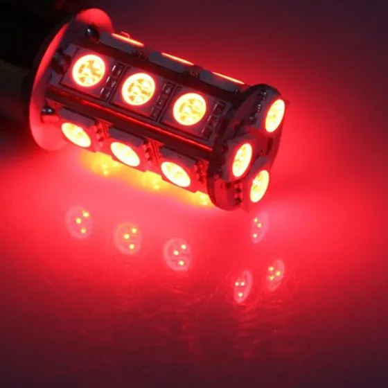 2x1157 SMD 5050 18 крассветодиодный Светодиодная лампа для стоп-сигнала заднего хода |