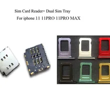 1 компл./лот Новый Dual Sim Card Reader без гибкий кабель + лоток для iPhone 11