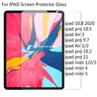 Закаленное стекло с полным покрытием для iPad Pro 10,8 2021 11 10,2, Защита экрана для iPad Mini Air 1 2 3 4 5 10,5 9,7, защитное стекло