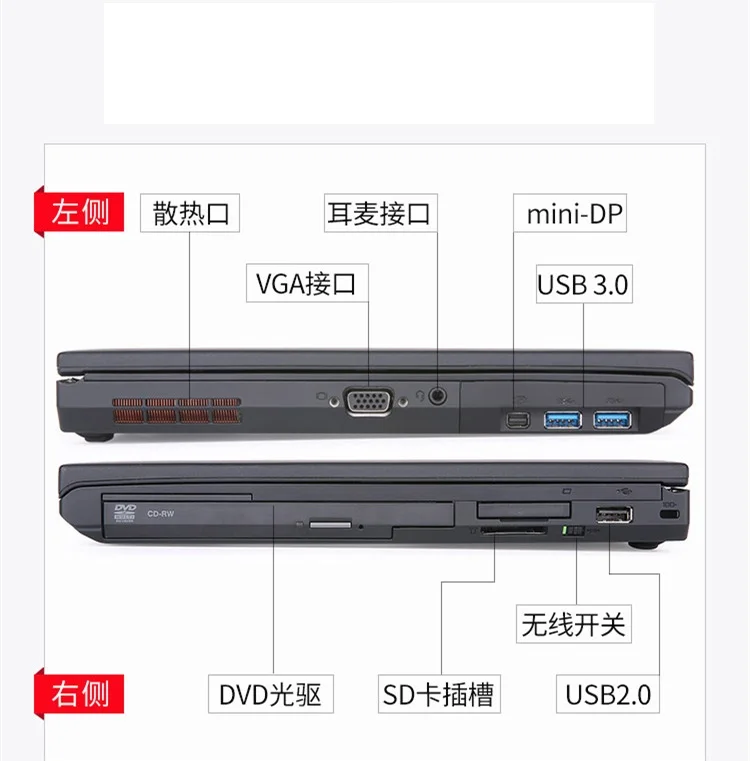 2021 used office computer lenovo thinkpad 14 inch t430 i5 3320 i7 3520 4g8g16g ram 256g 512g 1tb ssd business gaming laptop free global shipping