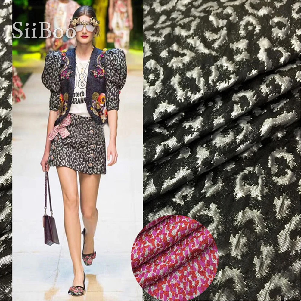 Модельная модельная одежда из жаккардовой ткани красного черного цвета с