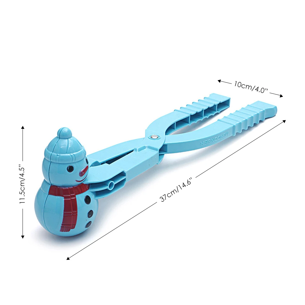 

5pcs Plastic Cute Snowman Clip Non-toxic Durable Cartoon Anti-Freeze Snowball Molds Kit Kids Outdoor Sports Toy Color Random