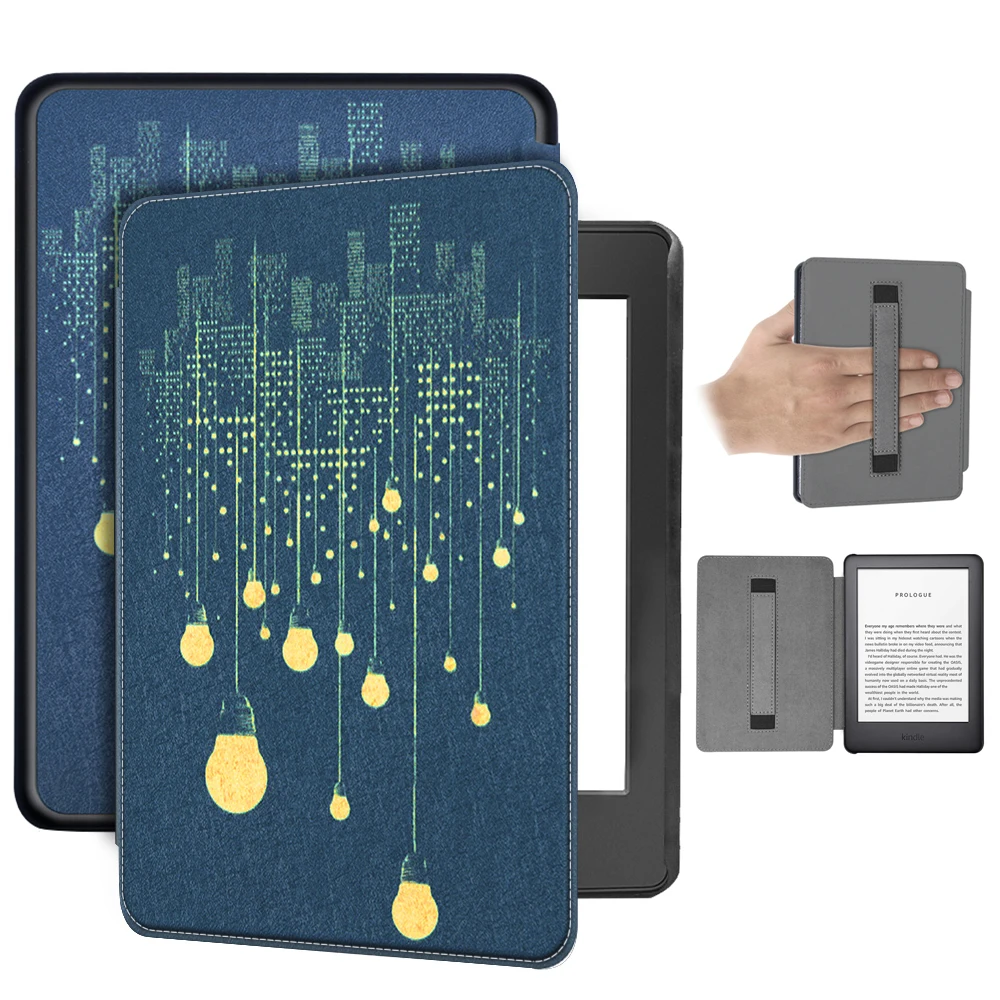 Чехол на магните для Amazon new Kindle 10th Generation, 6 дюймов, чехол для электронной книги Kindle, чехол с держателем для рук+ подарок
