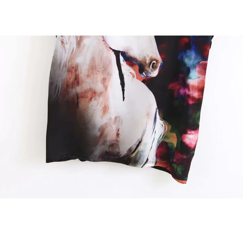 

Round Neck Short Sleeve Fashion Wild Small Fresh Pullover Women's T-shirt Loose Skinny Fun Print Chic Female Top