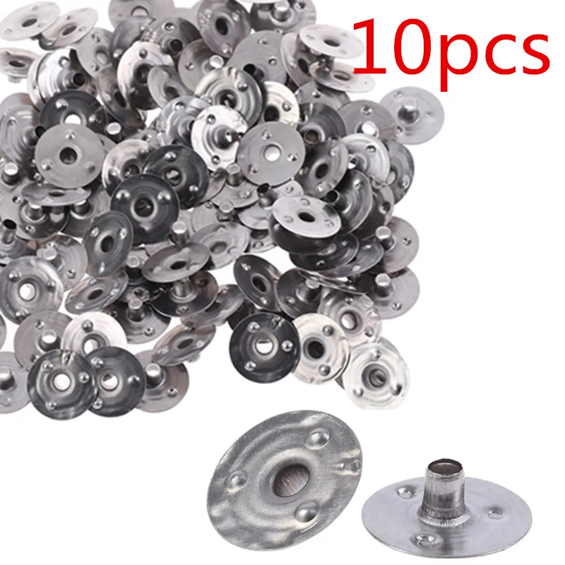 

100Pcs Durable Waxed Candles Making Metal Wick Sustainers Carry Holders Tabs Tool Craft Candle DIY Accessories