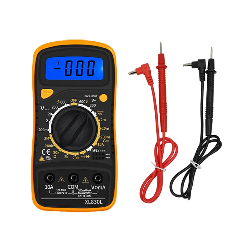 

Timostention Handheld Digital LCD Multimeter AC/DC Ammeter Voltmeter Portable Ohm Tester for EU 60W Electric Soldering Iron Set