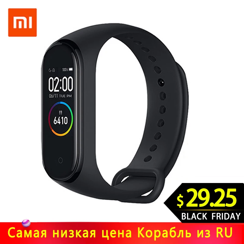 Глобальная версия Xiaomi Mi Band 3 Смарт-Браслет фитнес-браслет 3 большой сенсорный экран сообщение частота сердечных сокращений Smartband